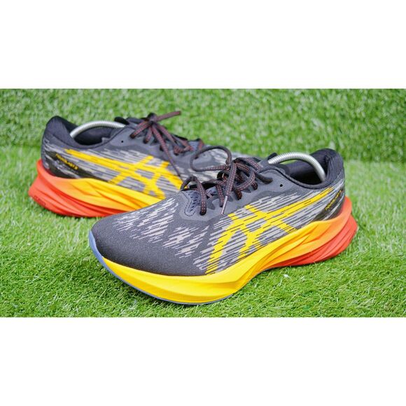 Asics Novablast 3 'Black Orange' Running Shoes - Men's Size 11 - Picture 1 of 7